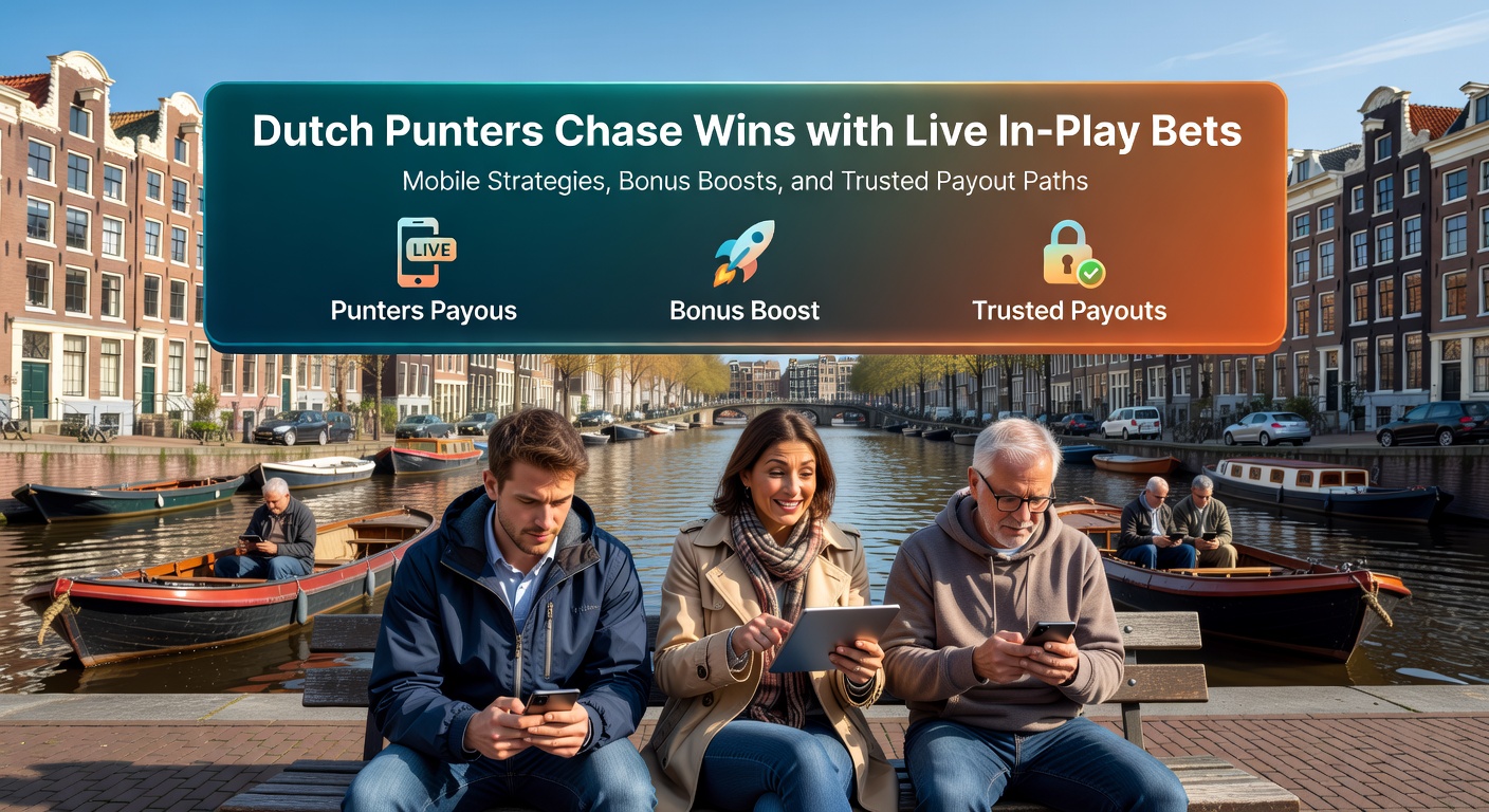 Nederlandse gokkers op mobiel scherm met live voetbalwedstrijd en in-play odds die veranderen