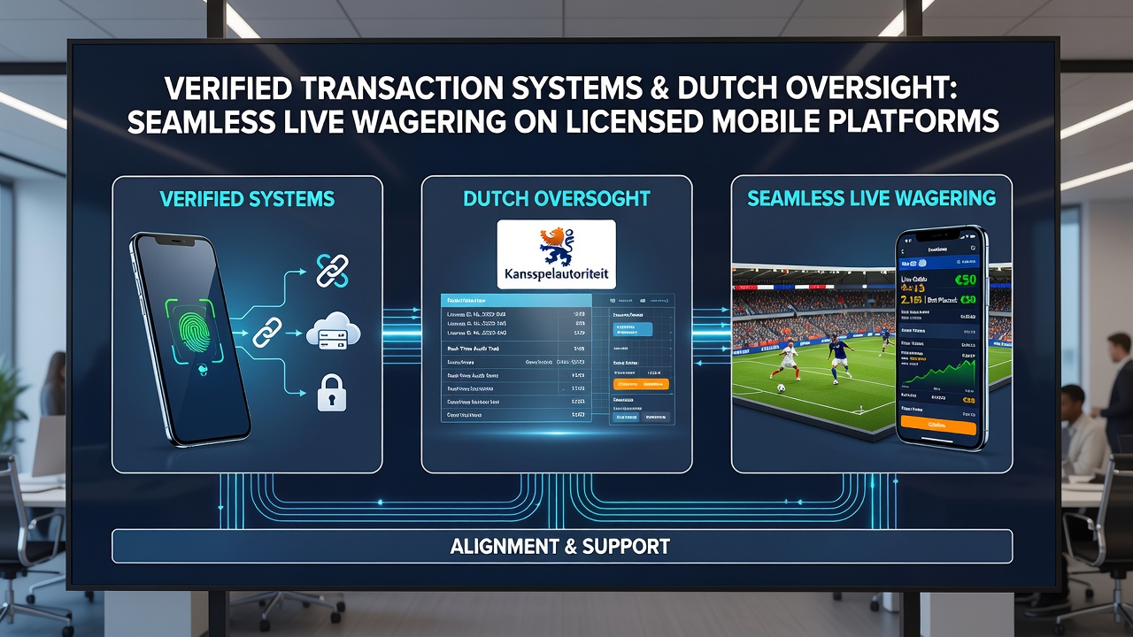 Geverifieerde transactiesystemen integreren met Nederlandse toezichtmechanismen voor mobiele live weddenschappen