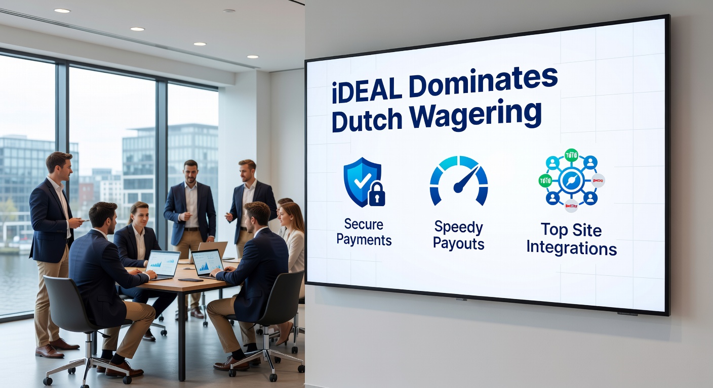 Grafiek met statistieken over iDEAL-transactiesnelheid en populariteit bij Nederlandse bookmakers in 2025