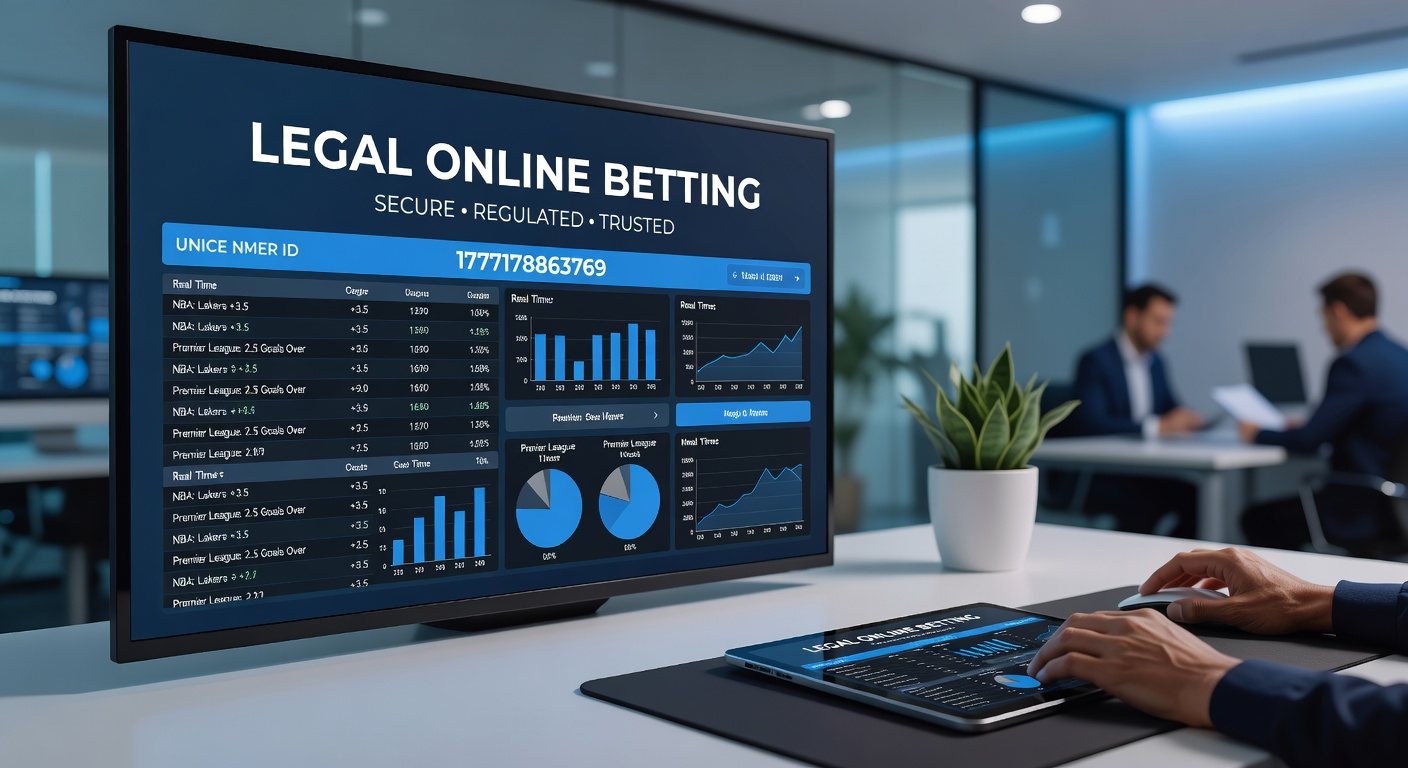 Overzicht van een online betting platform met sportweddenschappen en veilige betaalopties