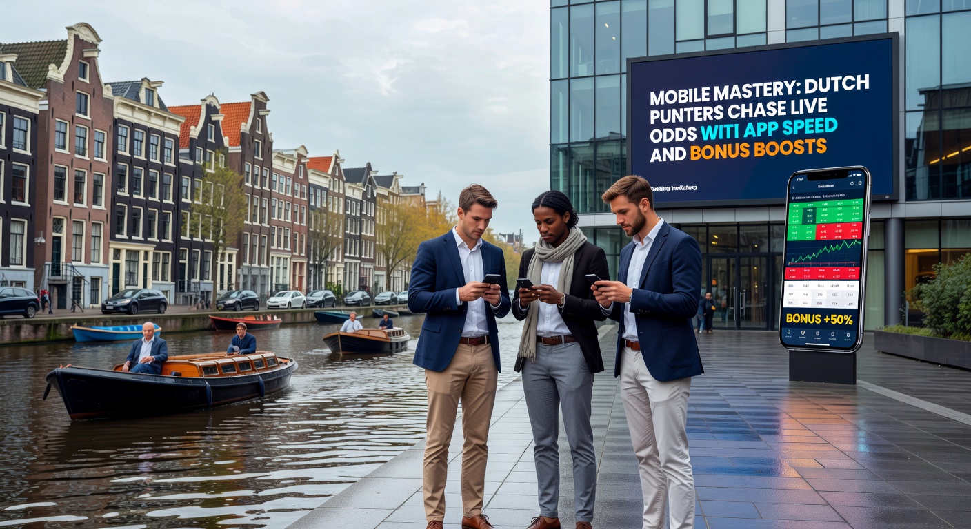 Smartphone-scherm met live odds op tenniswedstrijd, bonusaanduiding en snelle bet-knoppen zichtbaar